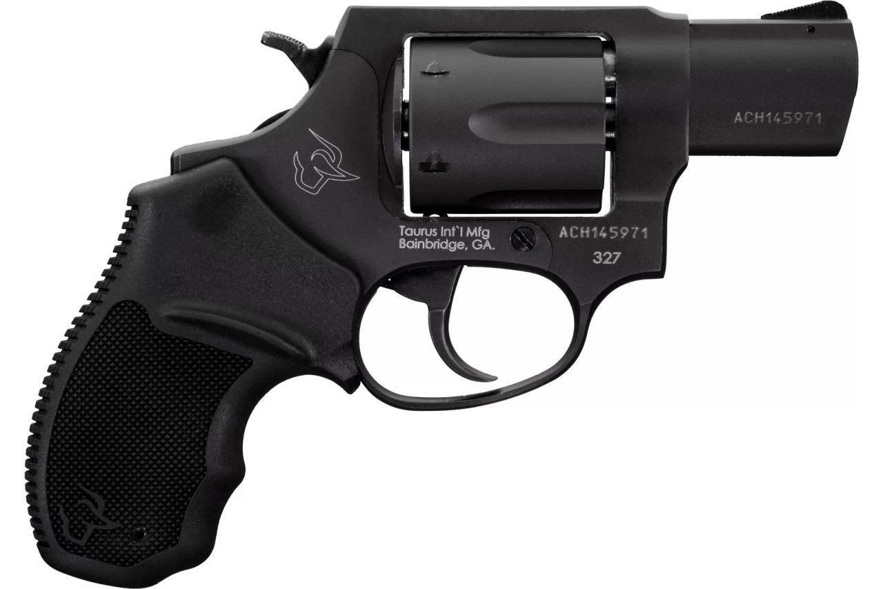 Taurus 327 Defender 327 Federal Magnum, 2″ Barrel, Black, Hogue Grips, 6rd