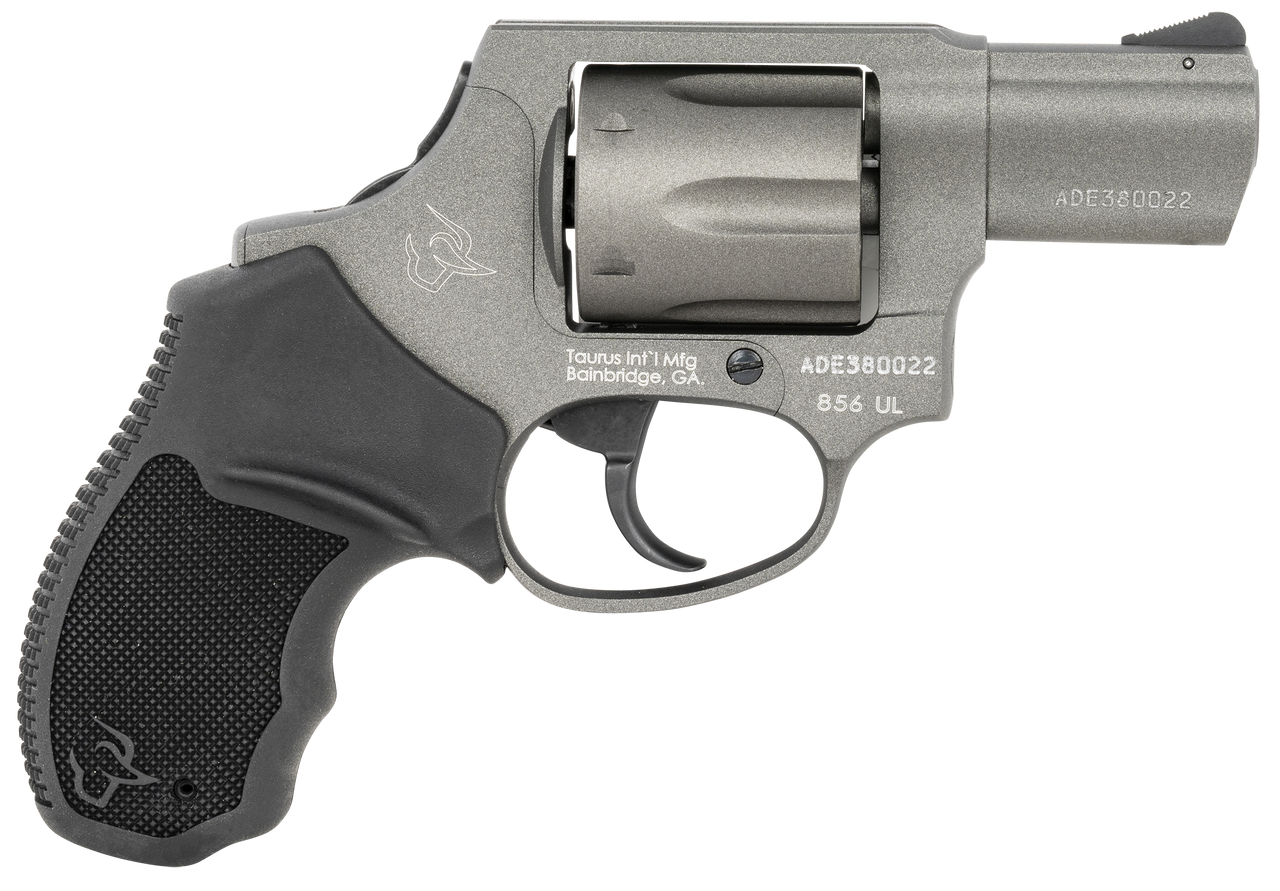 Taurus 856 38 Spl +P, 2″ Barrel, Tungsten/Black, 6rd