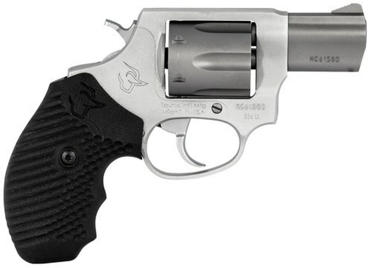 Taurus 856, Revolver, 38 Special, 2″ Barrel, Alloy Frame, Stainless Finish, Polymer Grips, 6Rd