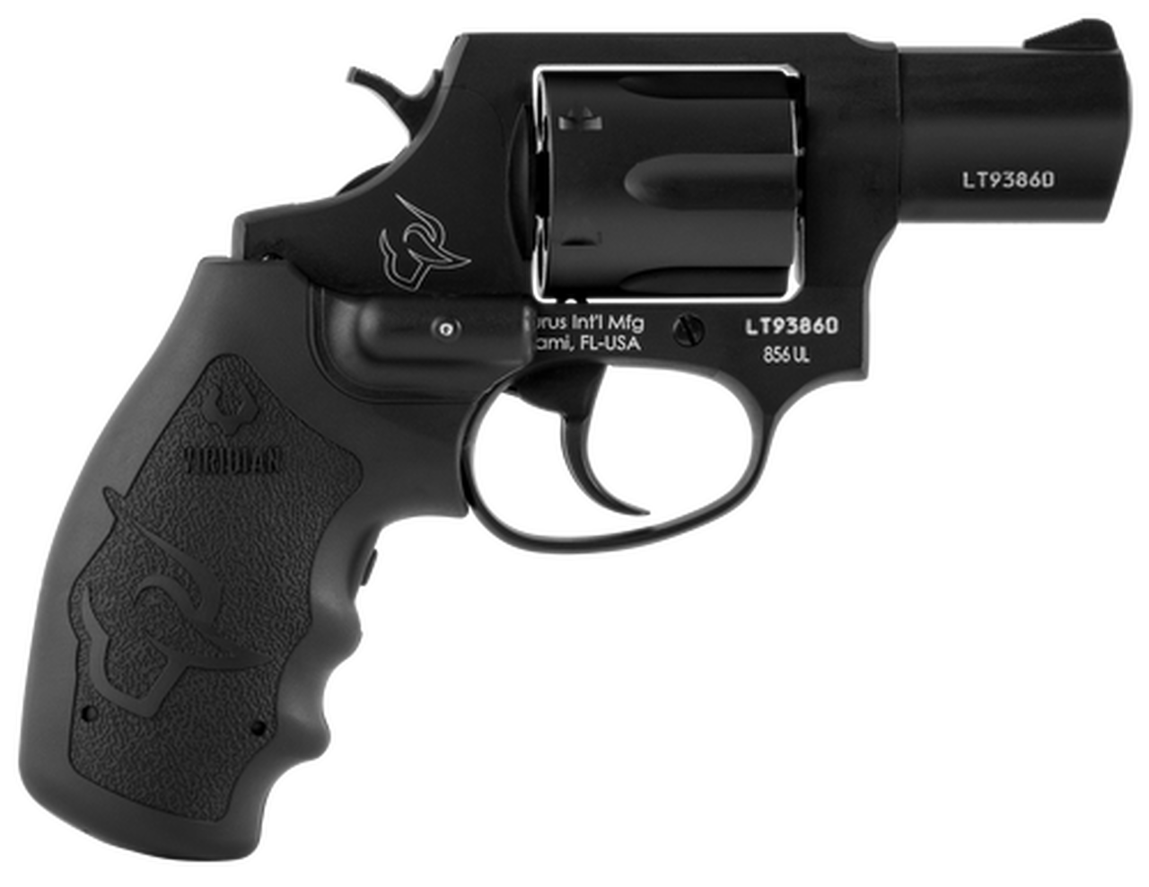 Taurus 856 Ultra Lite, .38 Spl, 2″ Barrel, 6rd, Viridian Laser Grip, Black