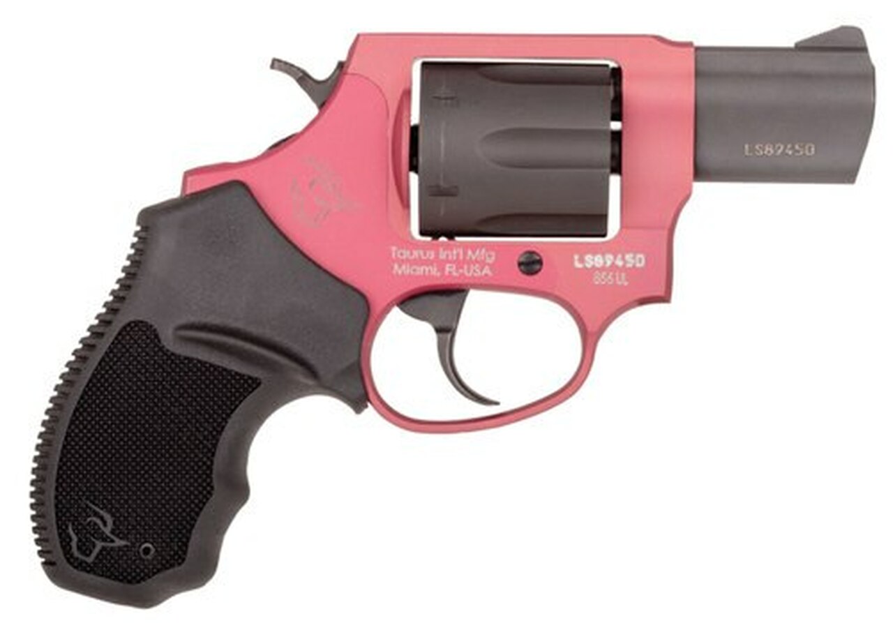 Taurus 856 Ultra Lite, .38 Special, 2″ Barrel, 6rd, Rogue Pink Frame, Black Cylinder