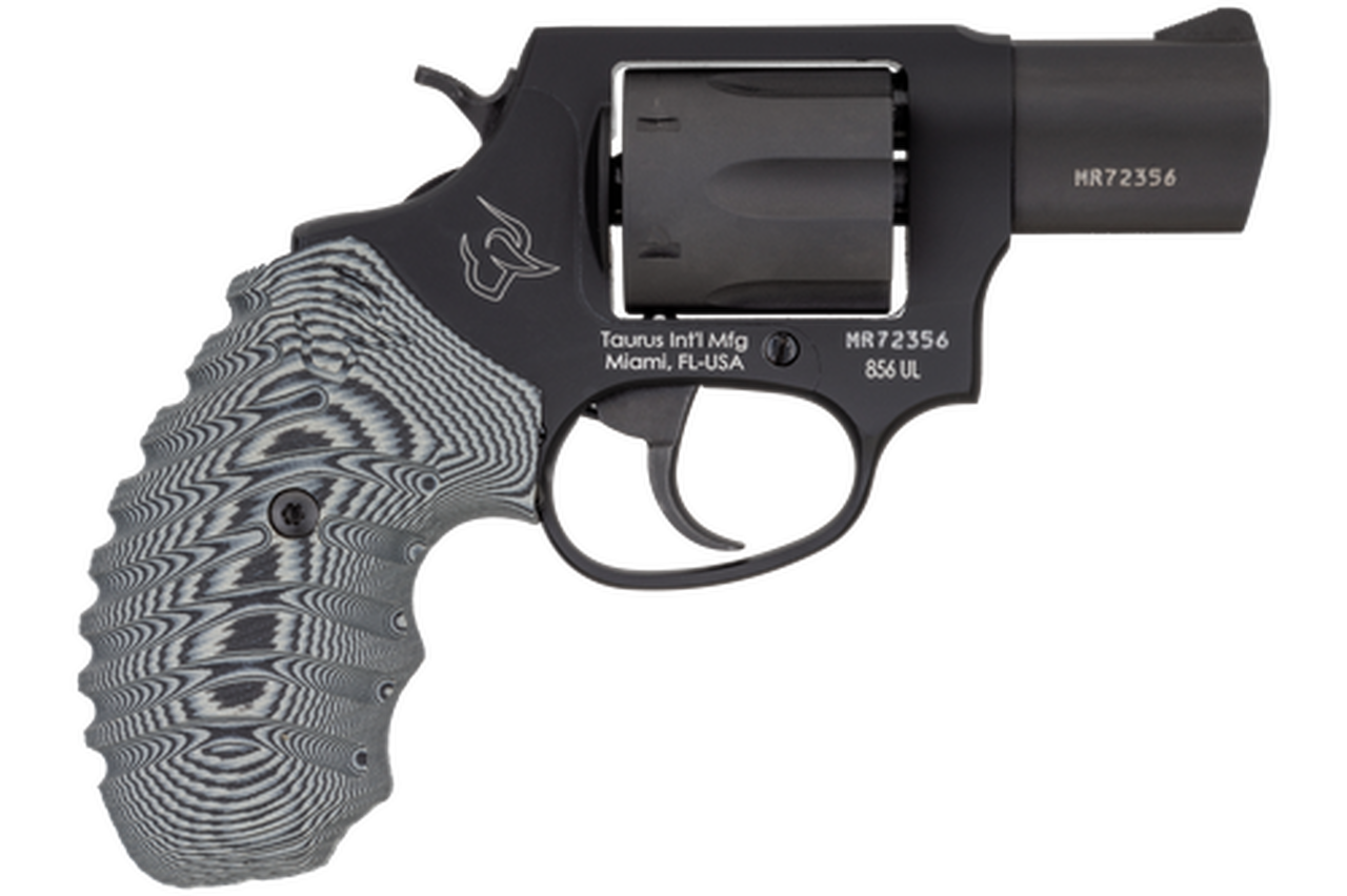 Taurus 856, Revolver, 38 Special, 2″ Barrel, Alloy Frame, Black, Polymer Grips, 6Rd