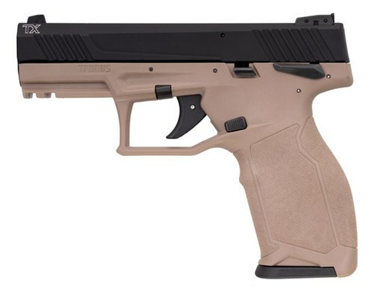 Taurus TX22, .22 LR, 4″ Barrel, 10rd, Threaded Barrel, Mansual Safety, Flat Dark Earth