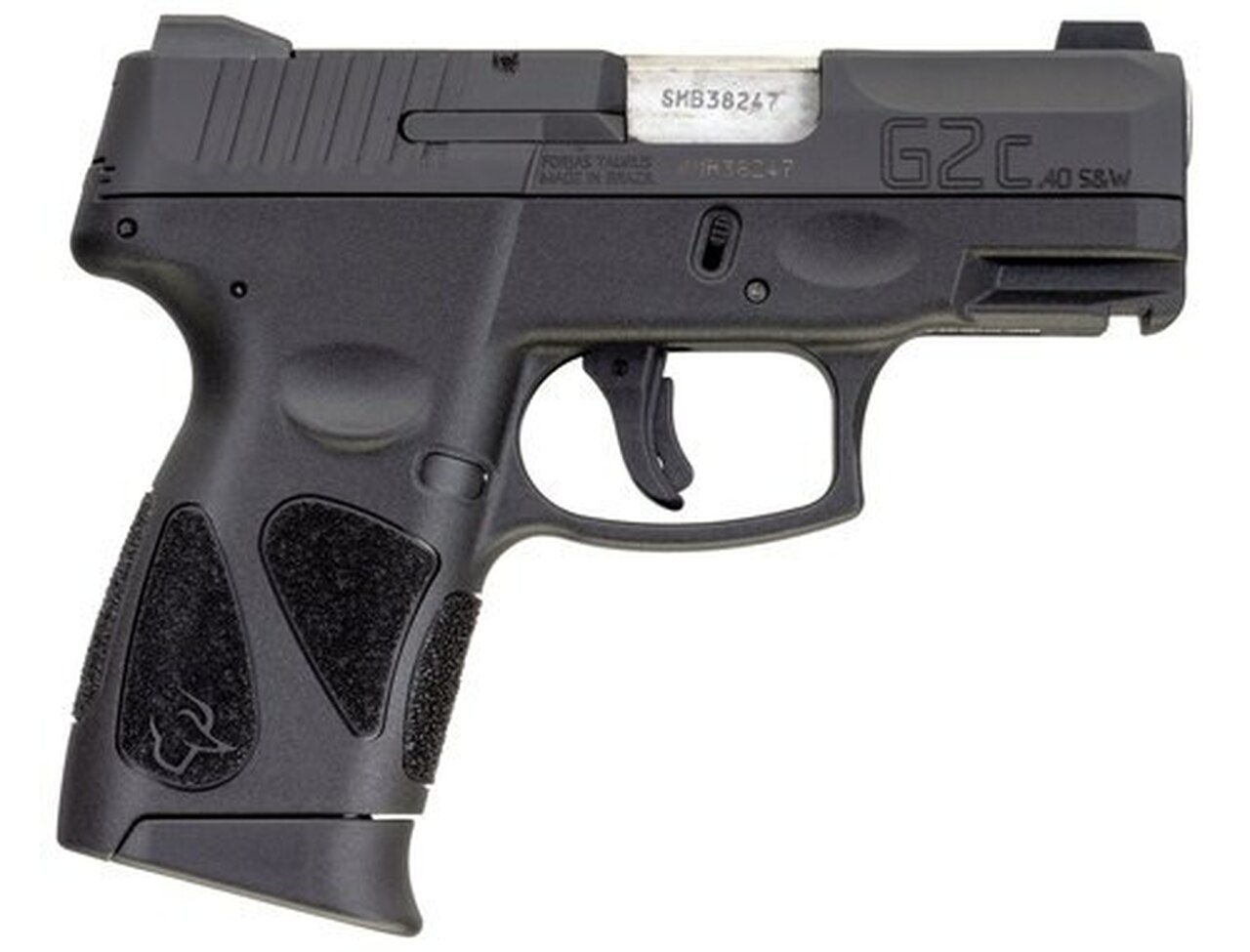 Taurus G2c .40 S&W, 3.2″ Barrel, 3-Dot Sights, Black Carbon Steel Slide, 10rd