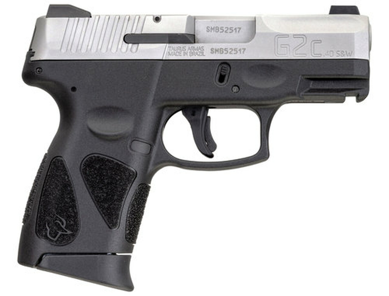 Taurus G2c .40 S&W, 3.2″ Barrel, Black Polymer Grip, Stainless Steel Slide, 10rd