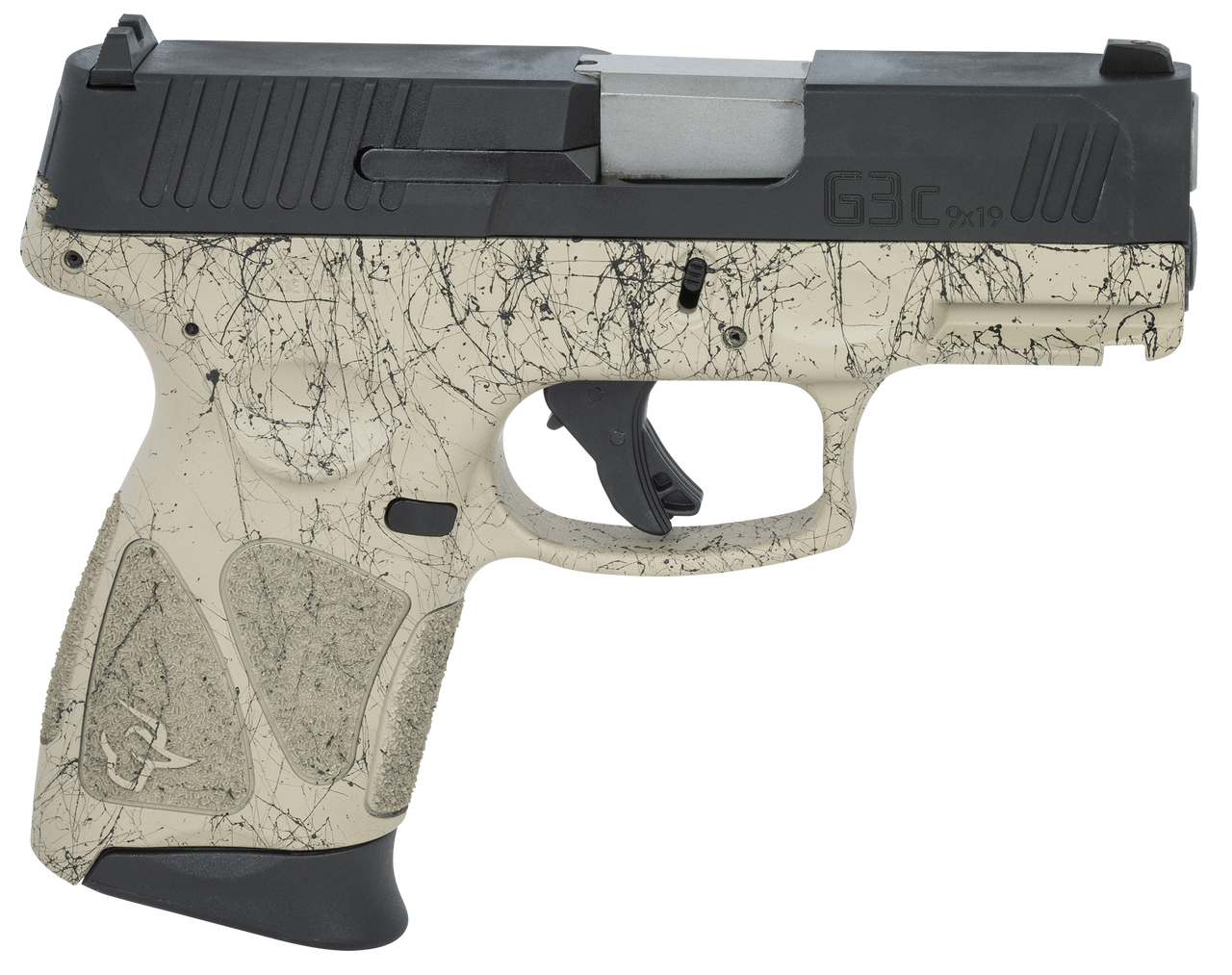 Taurus G3c 9mm, 3.2″ Barrel, Flat Dark Earth/Black Splatter, 12rd