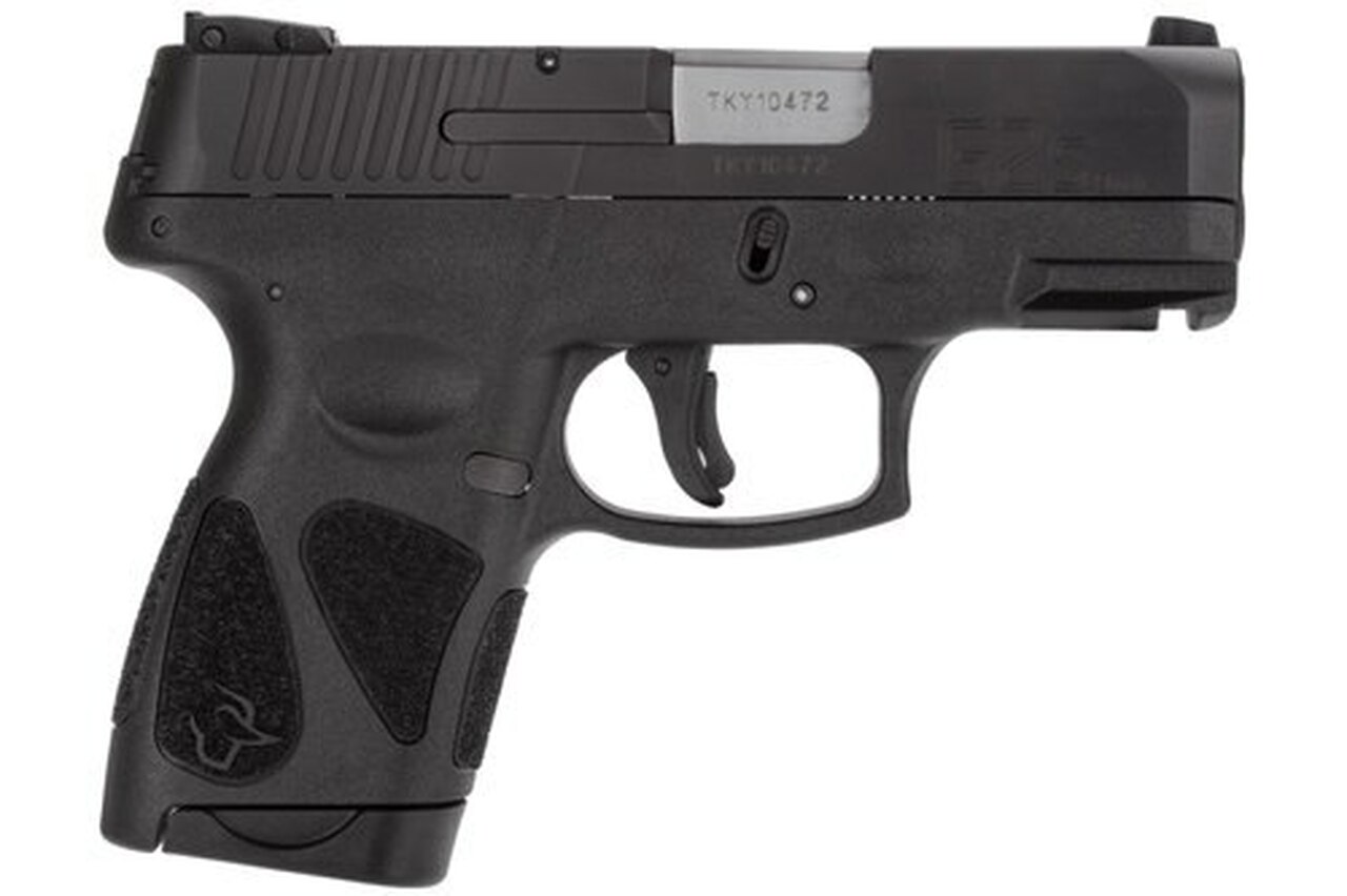 Taurus G2S 9mm, 3.25″ Barrel, NS Black, Carbon Steel Slide, 7rd