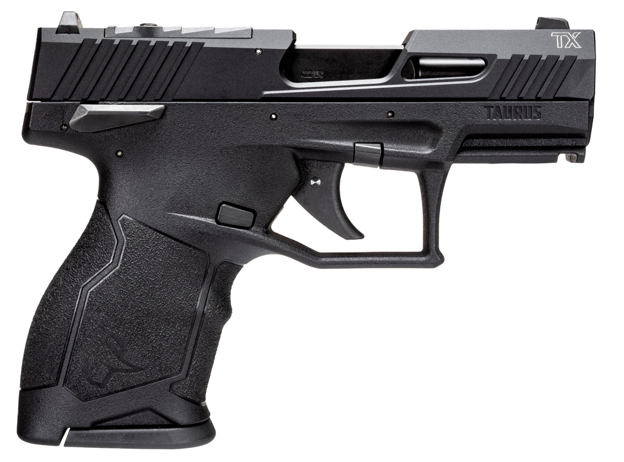 Taurus TX22 Compact 22 LR, 3.6″ Barrel, Black, 10rd