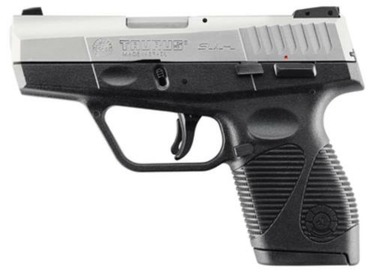 Taurus Model 740 Slim .40 SW, 3.2″ Barrel, Stainless Steel Finish, Low Profile Sights, 6rd