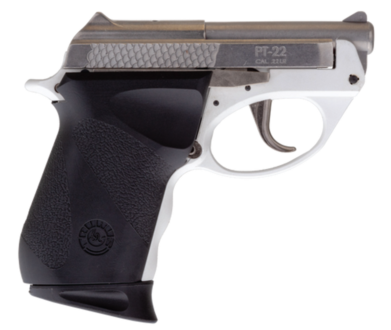 Taurus PT22, Sub-Compact, 22 LR, 2.8″ Barrel, Polymer Frame, White/Stainless Finish, 8rd, 1 Magazine
