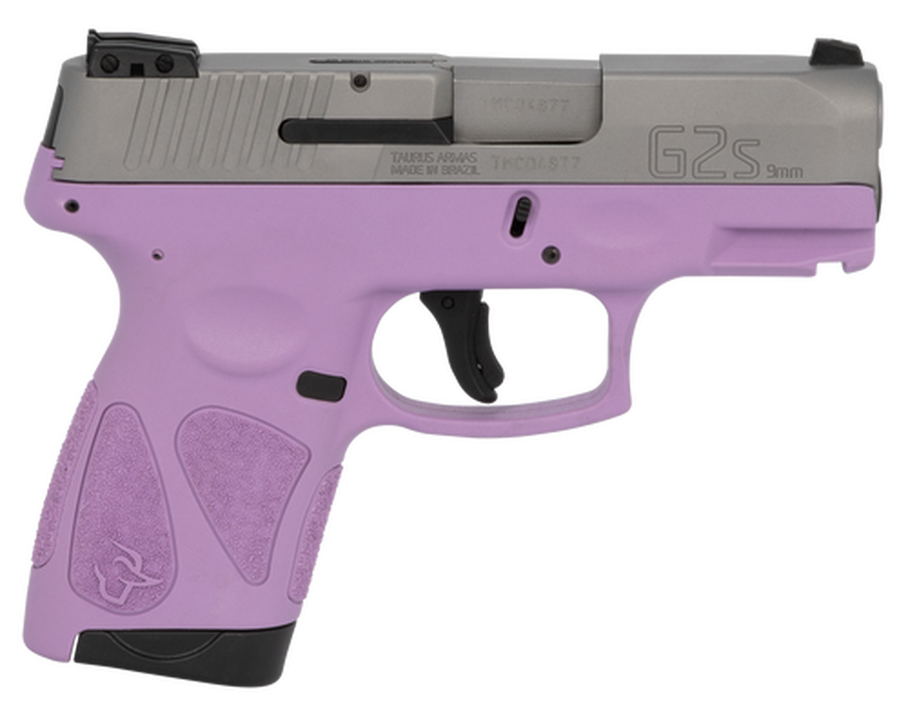 Taurus G2S, 9mm, 3.26″ Barrel, 7rd, Stainless Slide, Purple