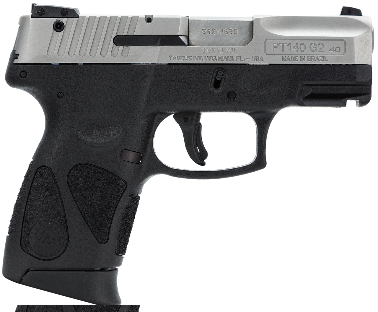 Taurus PT-140 Millennium G2 40 S&W 3.2″ Barrel, Black Poly Grip SS, 11rd
