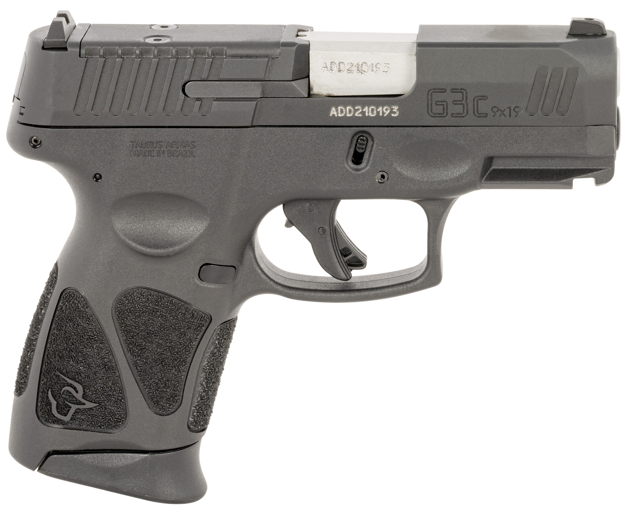 Taurus G3C 9mm, 3.20″ Stainless Steel Barrel, Black, Optic Cut Slide, Picatinny Rail, 10rd