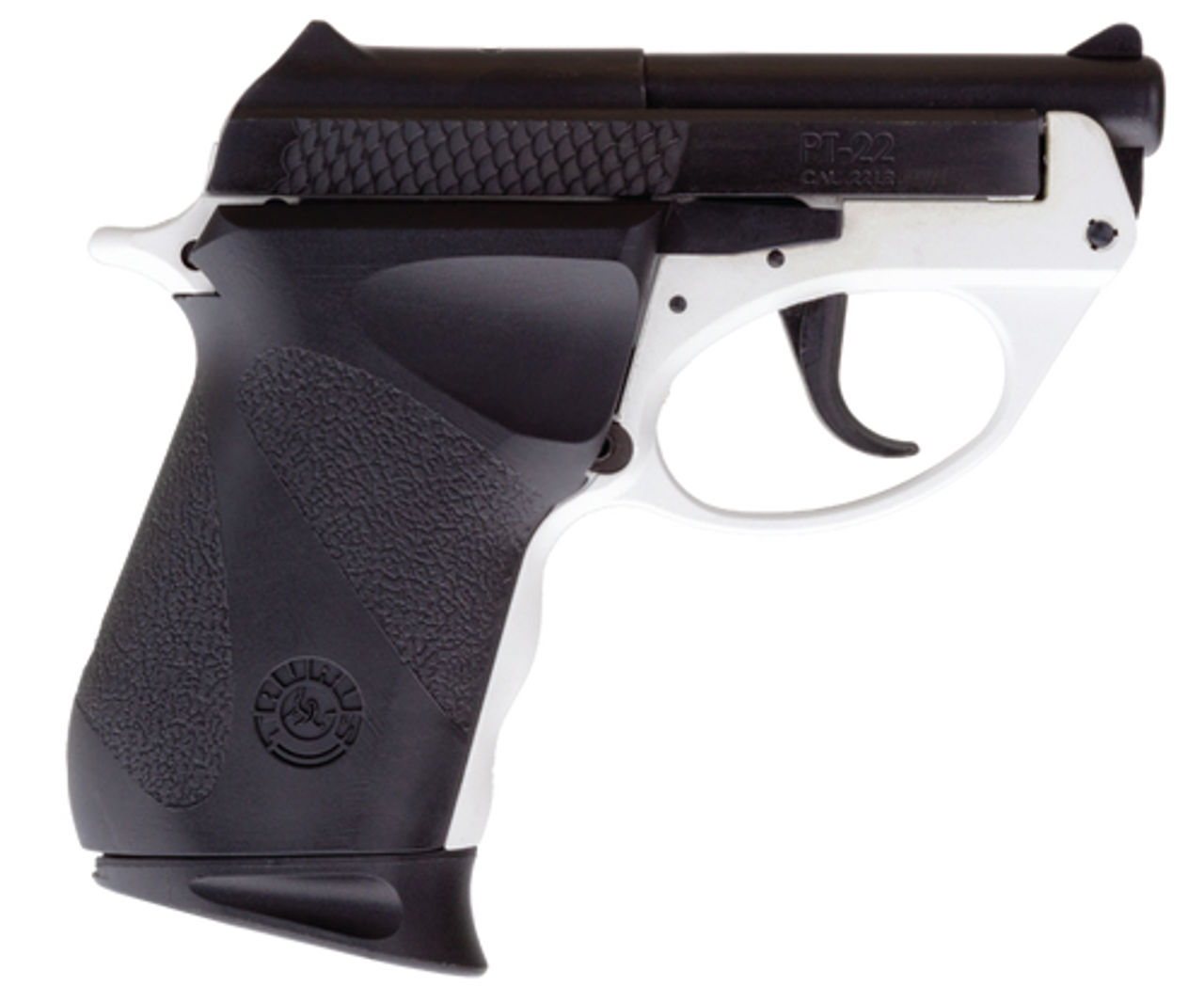 Taurus PT22, Sub-Compact, 22 LR, 2.8″ Barrel, Polymer Frame, White/Black, 8rd, 1 Magazine