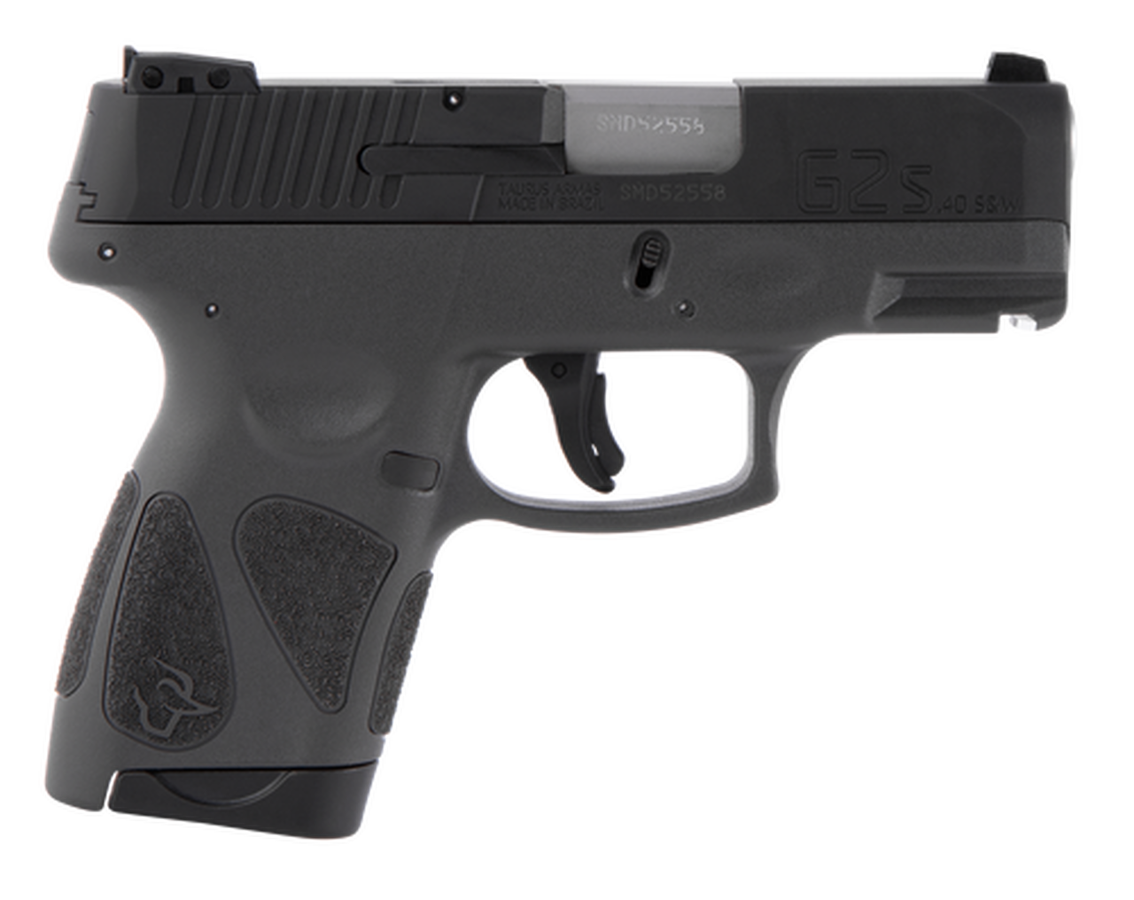 Taurus G2S. .40 S&W, 3.26″ Barrel, 7rd, Black Slide, Gray