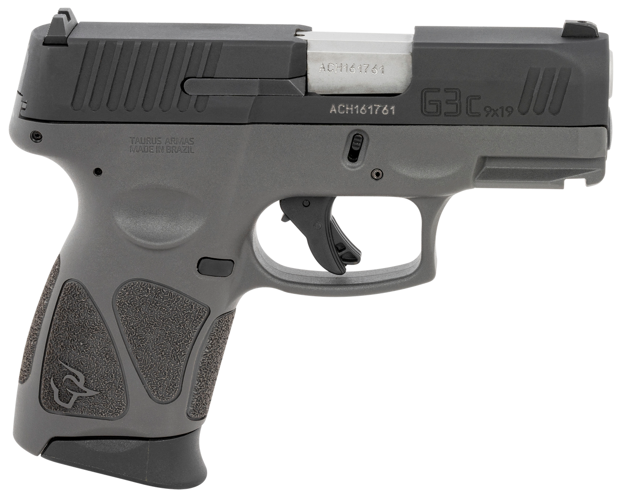 Taurus G3C 3.26″ Barrel, Adjustable Rear, Manual Thumb Safety, Gray, 3x12rd Magazines