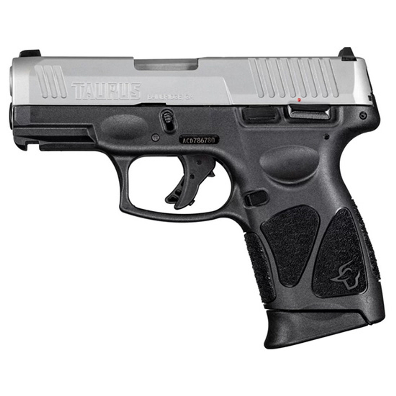 Taurus G3C 9mm, 3.26″ SS Barrel, Black Frame, Fixed Sights, Manual Thumb Safety, 12rd