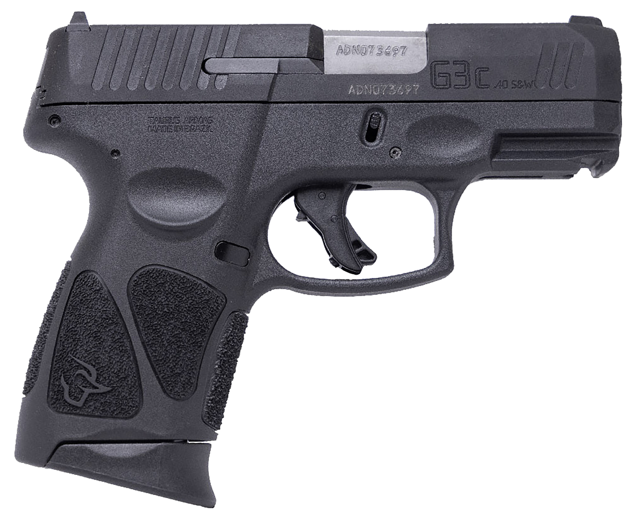 Taurus G3C 40 S&W, 3.26″ Matte Stainless Barrel, Black Finish, 10rd