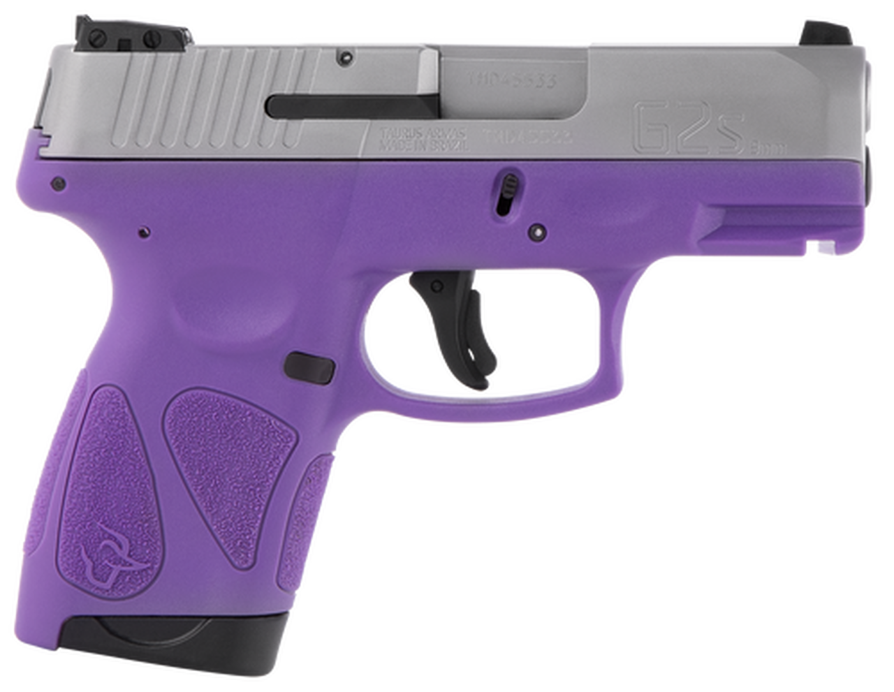Taurus G2S, 9mm, 3.26″ Barrel, 7rd, Stainless Slide, Dark Purple