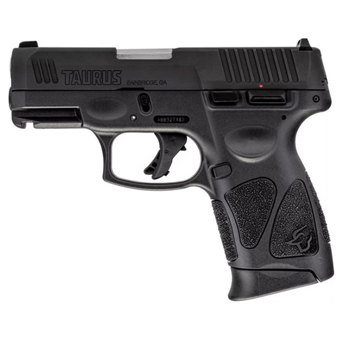Taurus G3C 9mm, 3.26″ Barrel, Matte Finish, Black, Fixed Sights, Manual Thumb Safety, 10rd