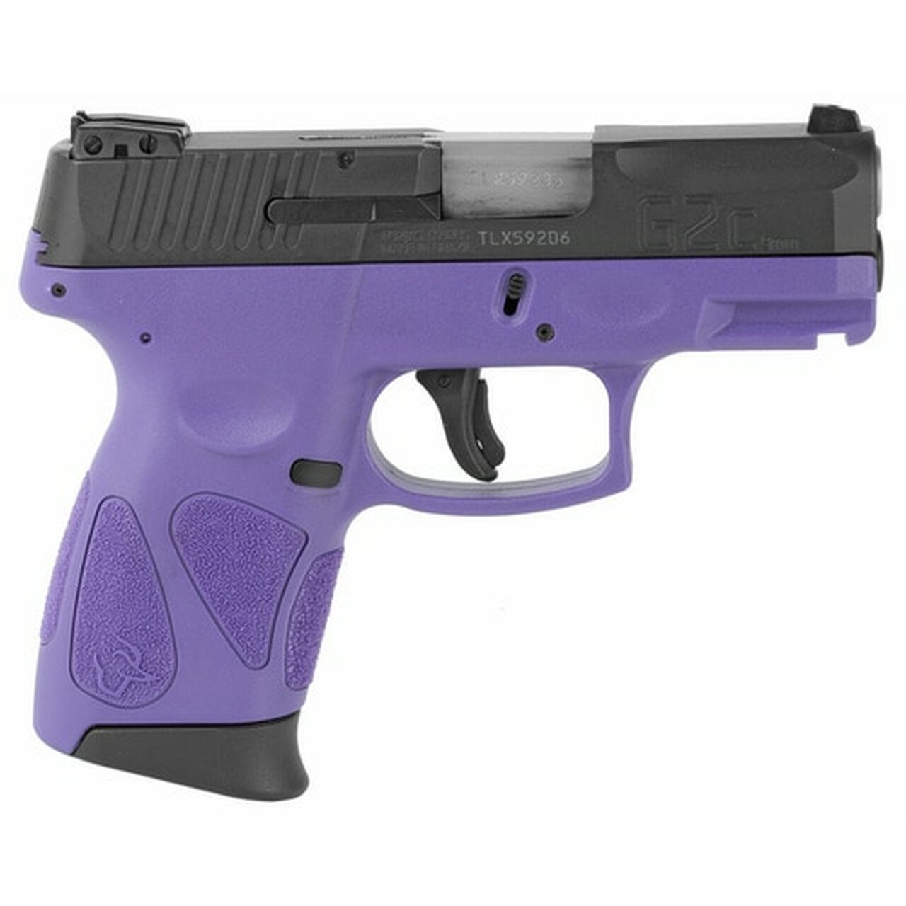 Taurus G2C2C Compact Pistol 9MM 3.2″ Barrel, Dark Purple Frame, Blue Slide, Adjustable Sights, 12Rd Mag