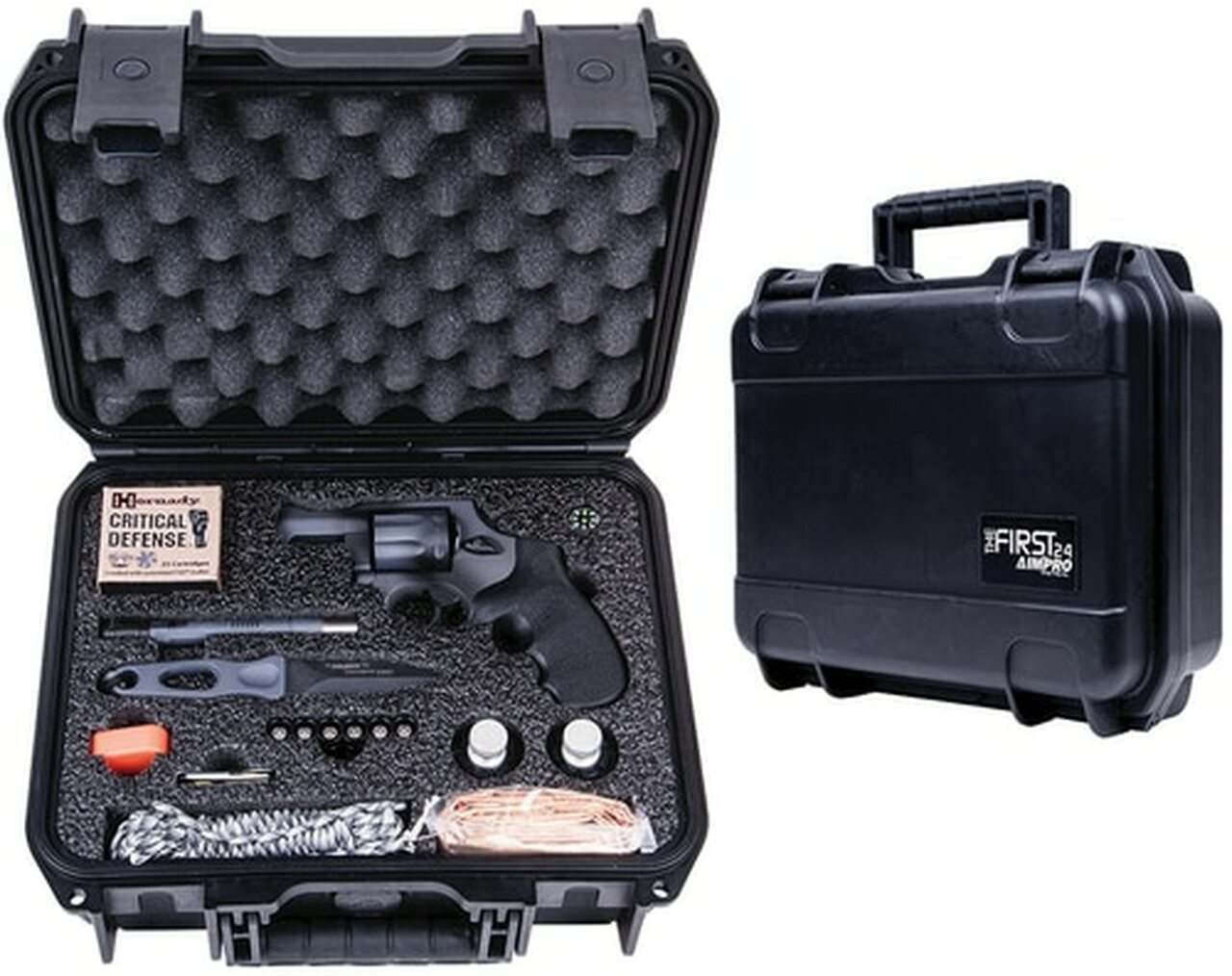 Taurus First 24 617 Gun Survival Kit 357Mag, 2″ Barrel, 7rd, Case