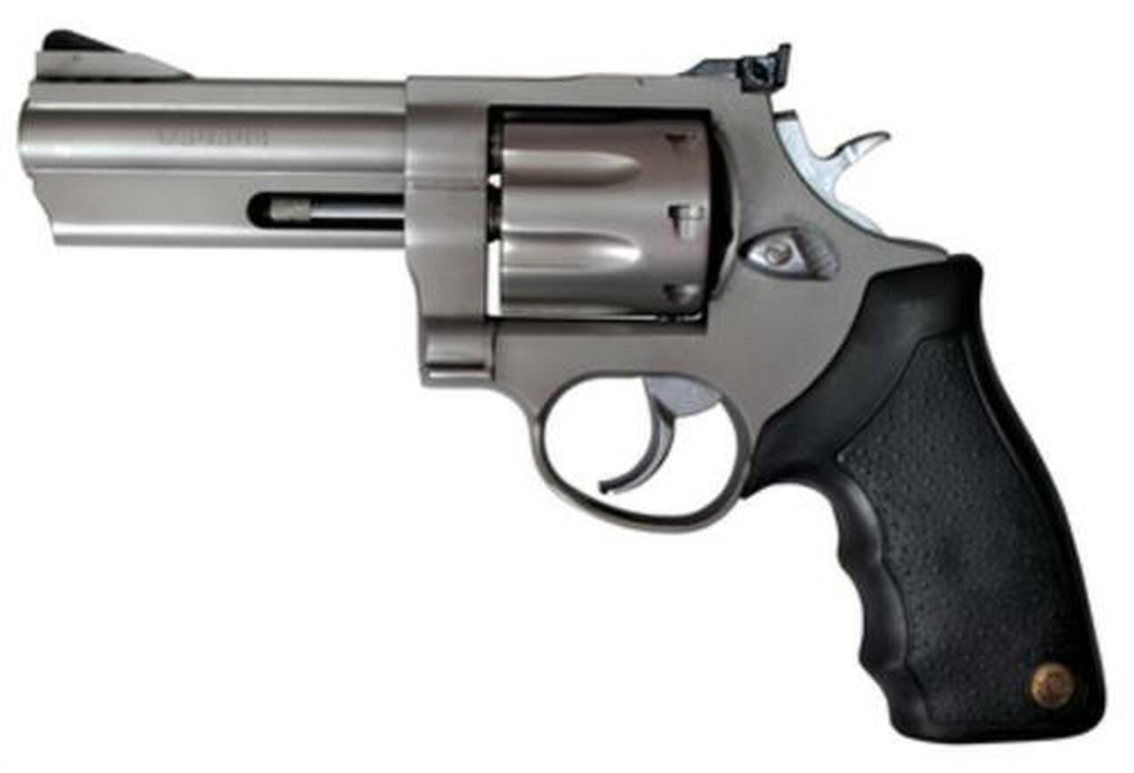 Taurus 608 Standard 357 Mag 4″ Ported Barrel, Adjustable Sight, Rubber Grip SS Finish, 8 Rounds