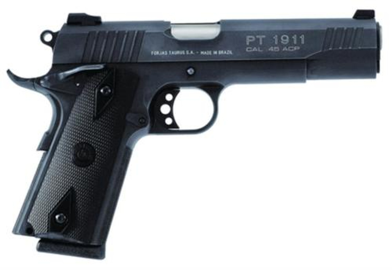 Taurus 1911 Government, 9mm, Blue, Novak Sights, 9 Rnd Mag