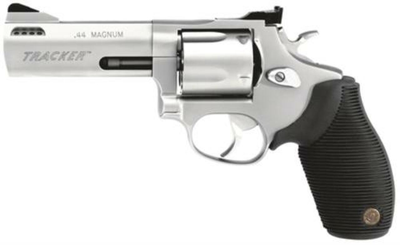 Taurus 44 Tracker 44 RemMag 4″ Barrel Adjustable Sights Ported Ribber Grip SS Finish 5rd