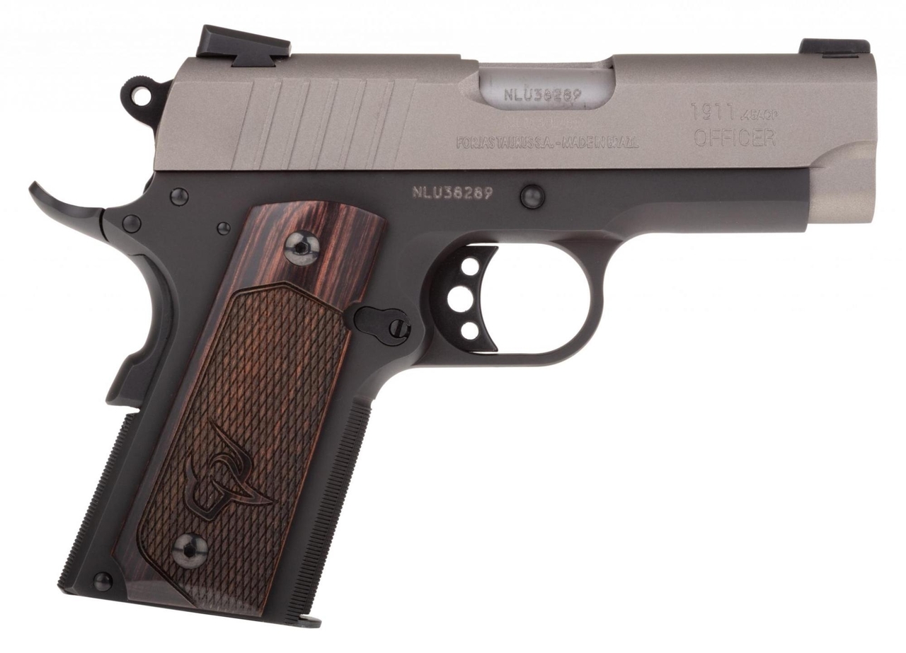 Taurus 1911 Officer .45 ACP, 3.50″ Barrel, Novak Sights, Aluminum/Black, 6rd