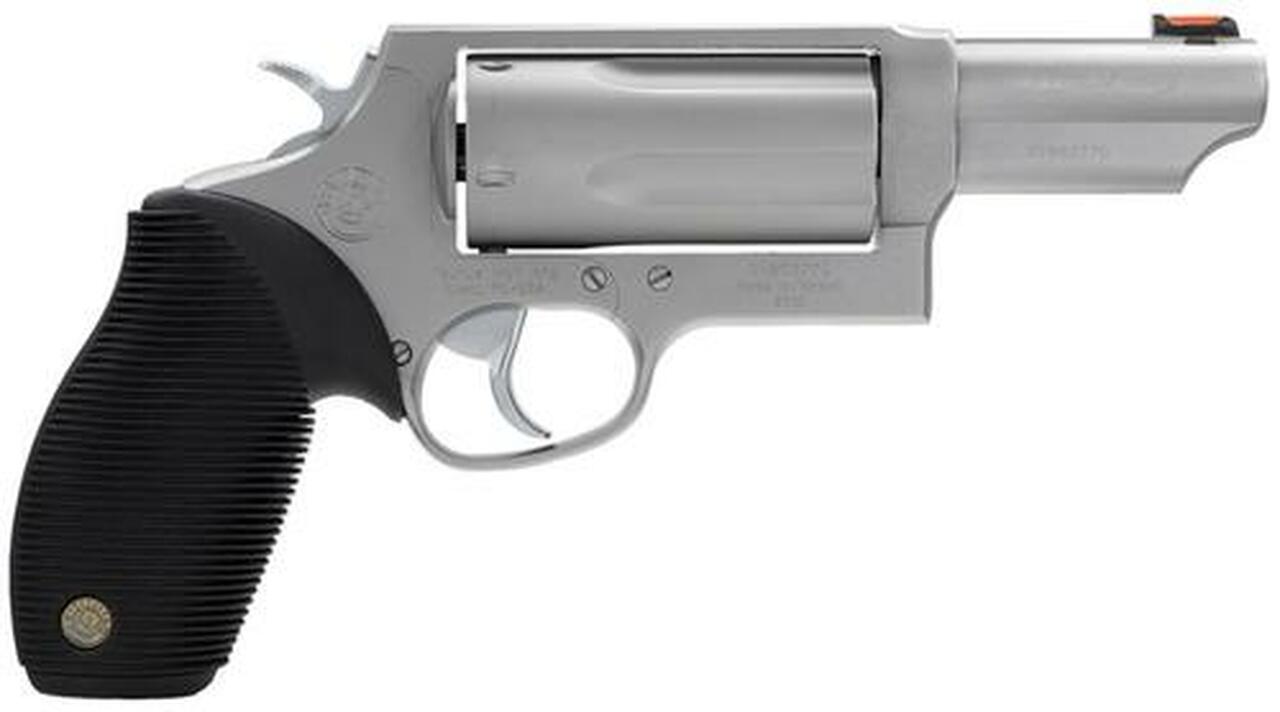 Taurus Judge Magnum 410 Ga (3″ Chamber)/45 LC, 3″ Barrel, Matte Stainless Finish