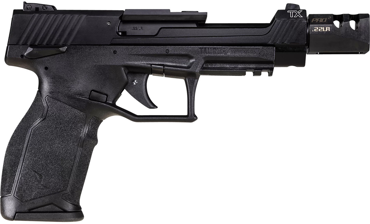 Taurus TX22 Competition 22 LR, 5.4″ Threaded Barrel, Black, TandemKross Compensator, 10rd