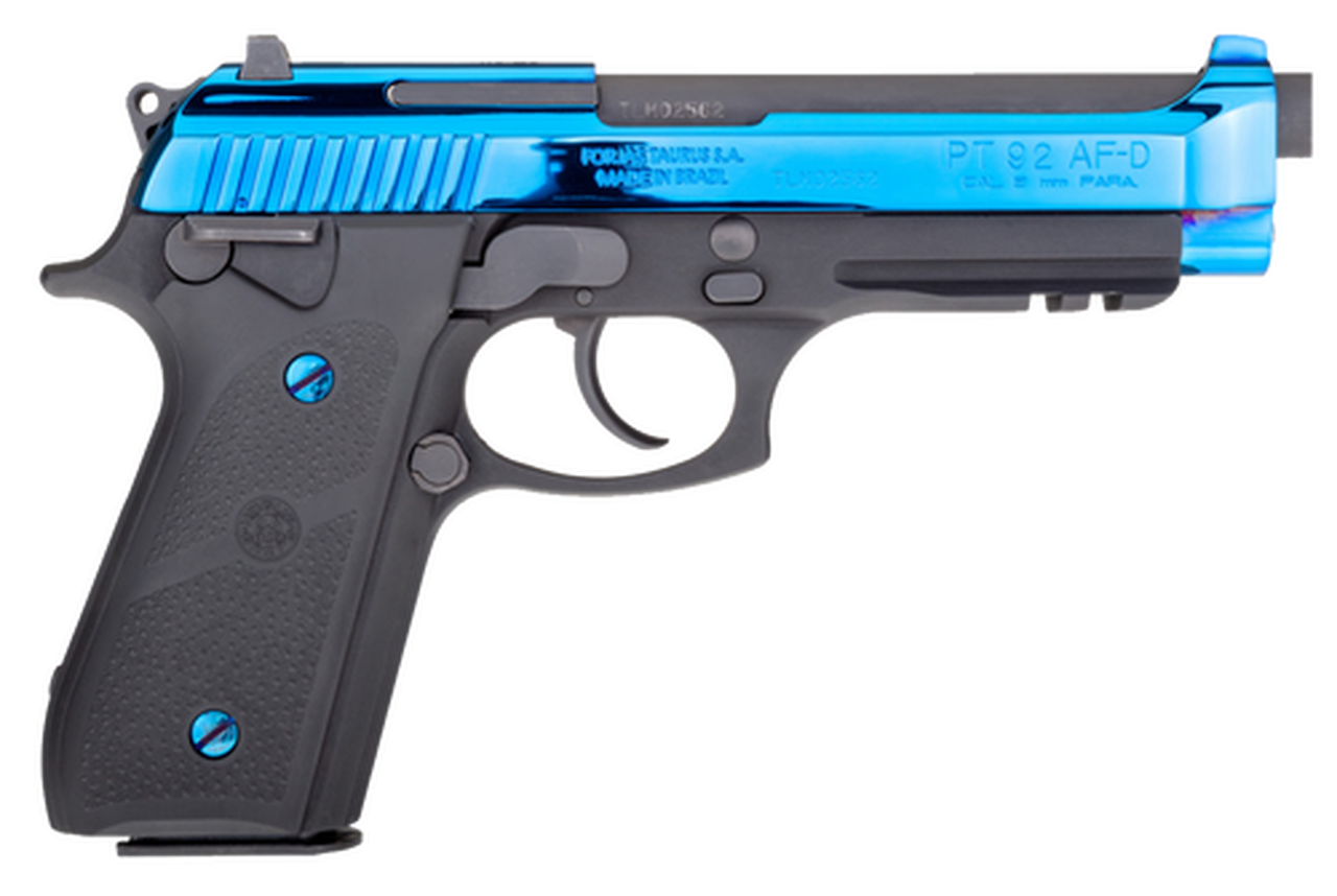 Taurus 92 9mm, Blued PVD Hogue, Matte Black, 17rd