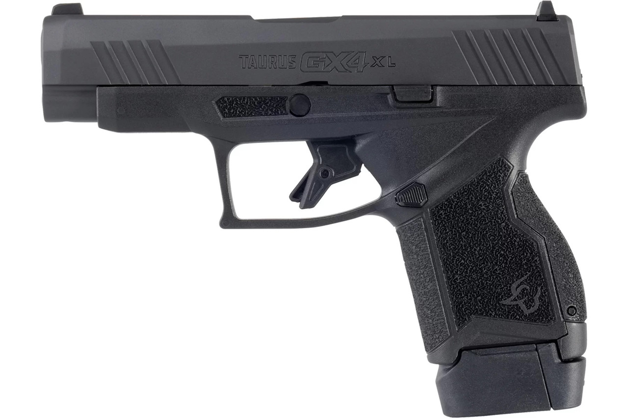 Taurus GX4XL 9mm, 3.7″ Barrel, Adjustable Sights, Black, 11rd/13rd