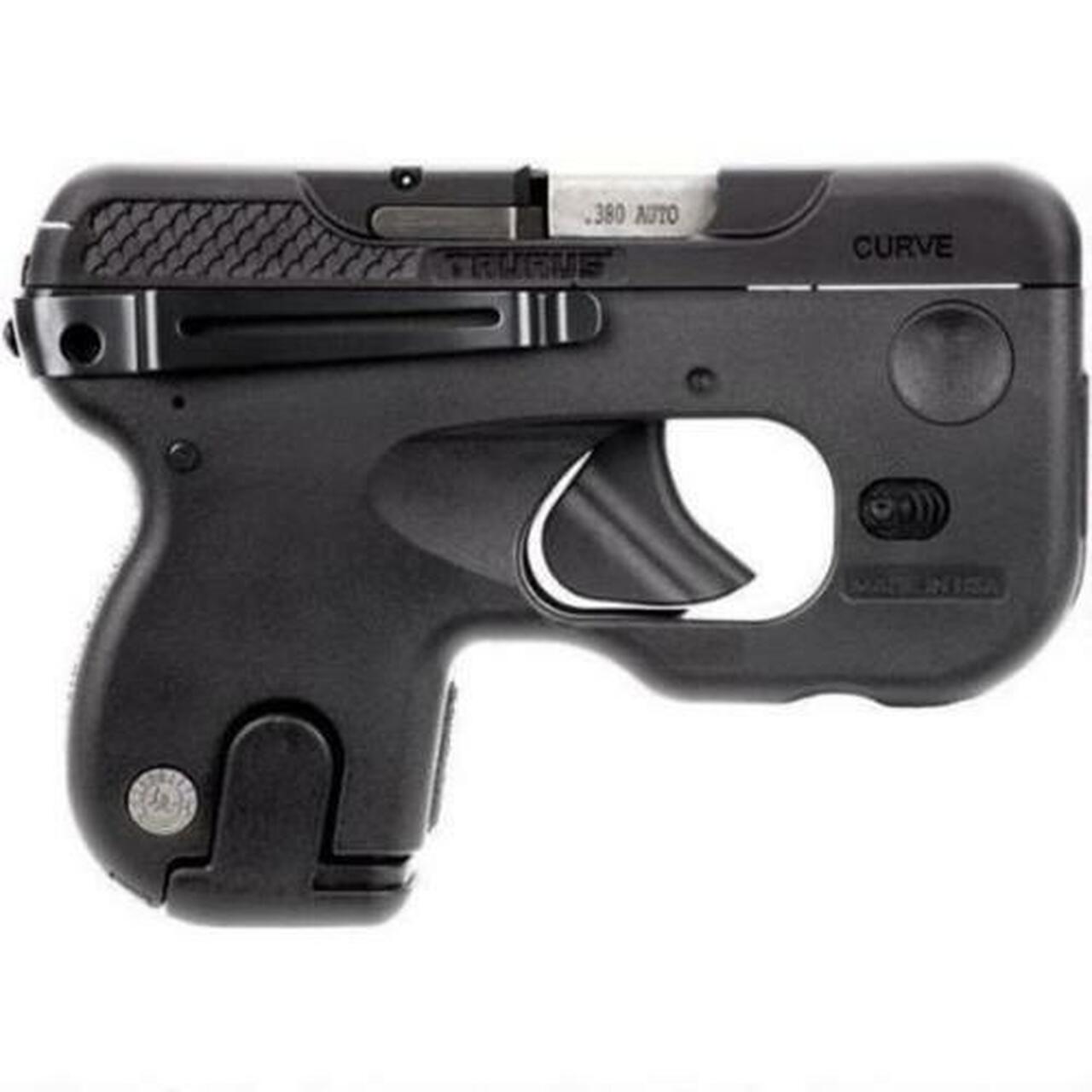 Taurus 180 Curve, .380 ACP, 2.7″, 6rd, Viridian Laser/Light Combo, Black