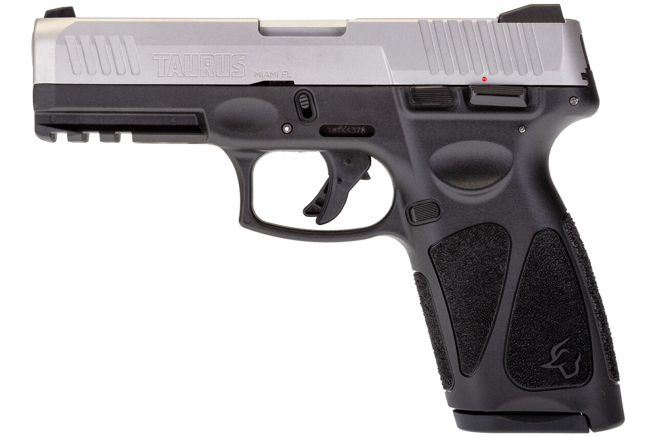 Taurus G3 9mm, 4″ Barrel, Manual Safety, SS/Black, 15/17rd