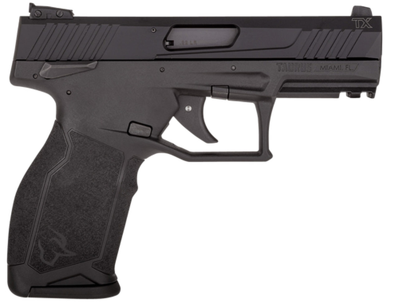 Taurus, TX22 Semi-automatic Pistol, 22 LR, 4″ Barrel, Black Polymer Frame, Adjustable Sights, Manual Safety, 10Rd, 2 Magazines