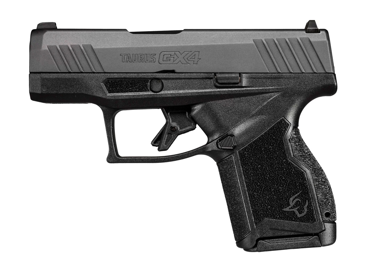 Taurus, GX4, Semi-automatic Pistol, Striker Fired, Compact, 9mm, 3″ Barrel, Polymer Frame, Black Slide, Fixed Steel Front Sight, 11rd