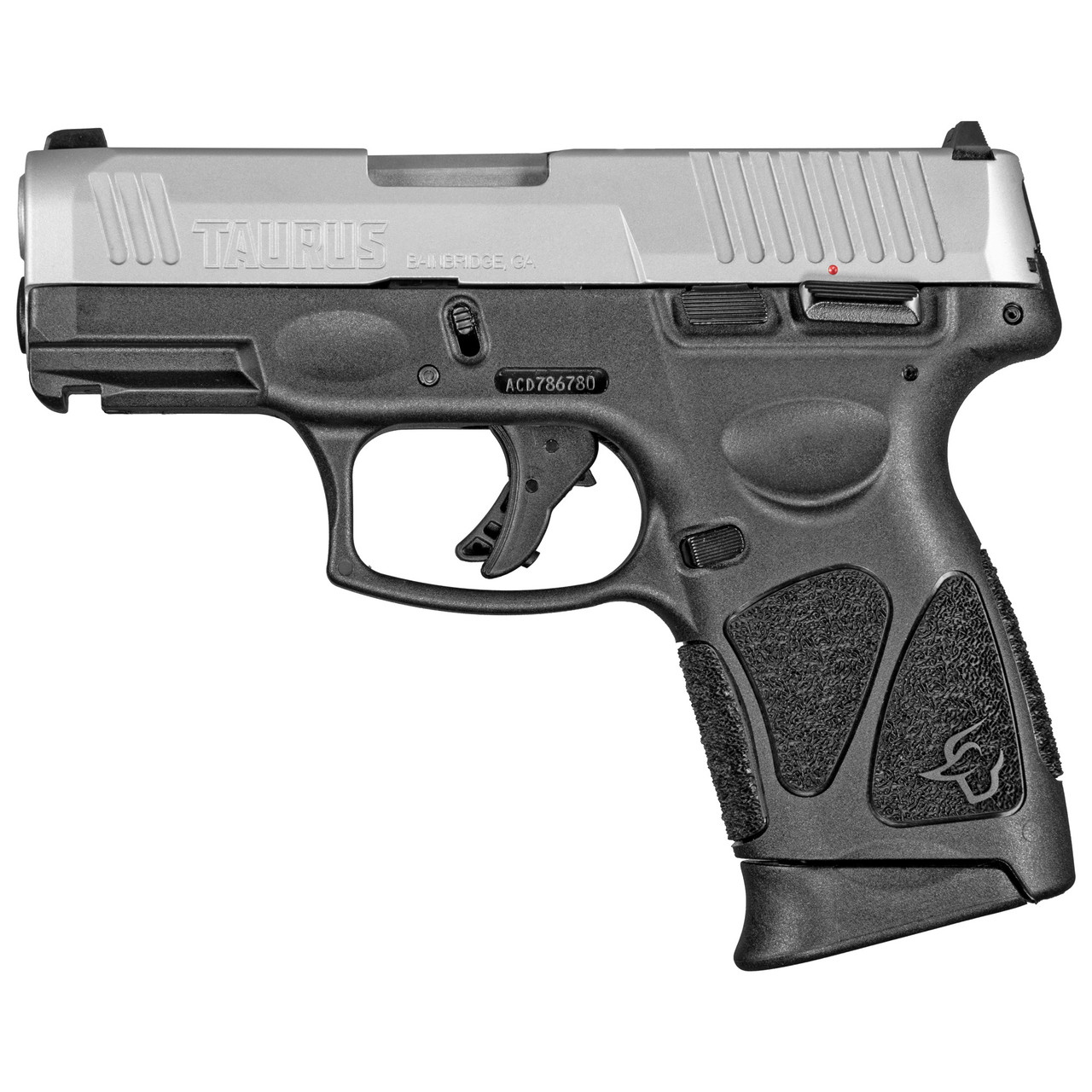 Taurus G3c 9mm, 3.26″ Barrel, SS Slide/Black, Manual Safety, 12rd