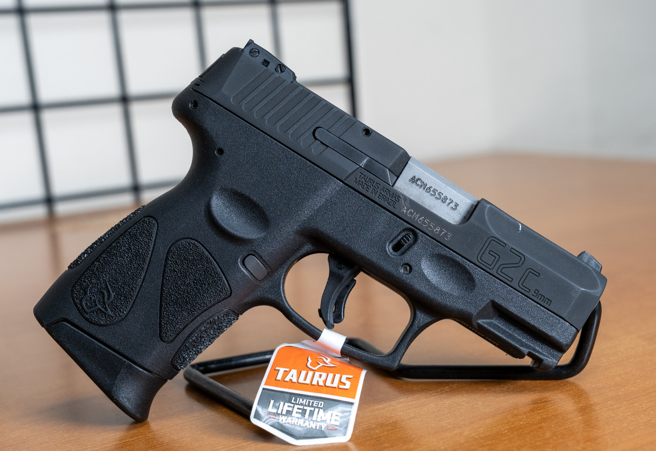 Taurus G2c Used 9mm, 3.25″ Barrel, Thumb Safety, Matte Black, 12rd