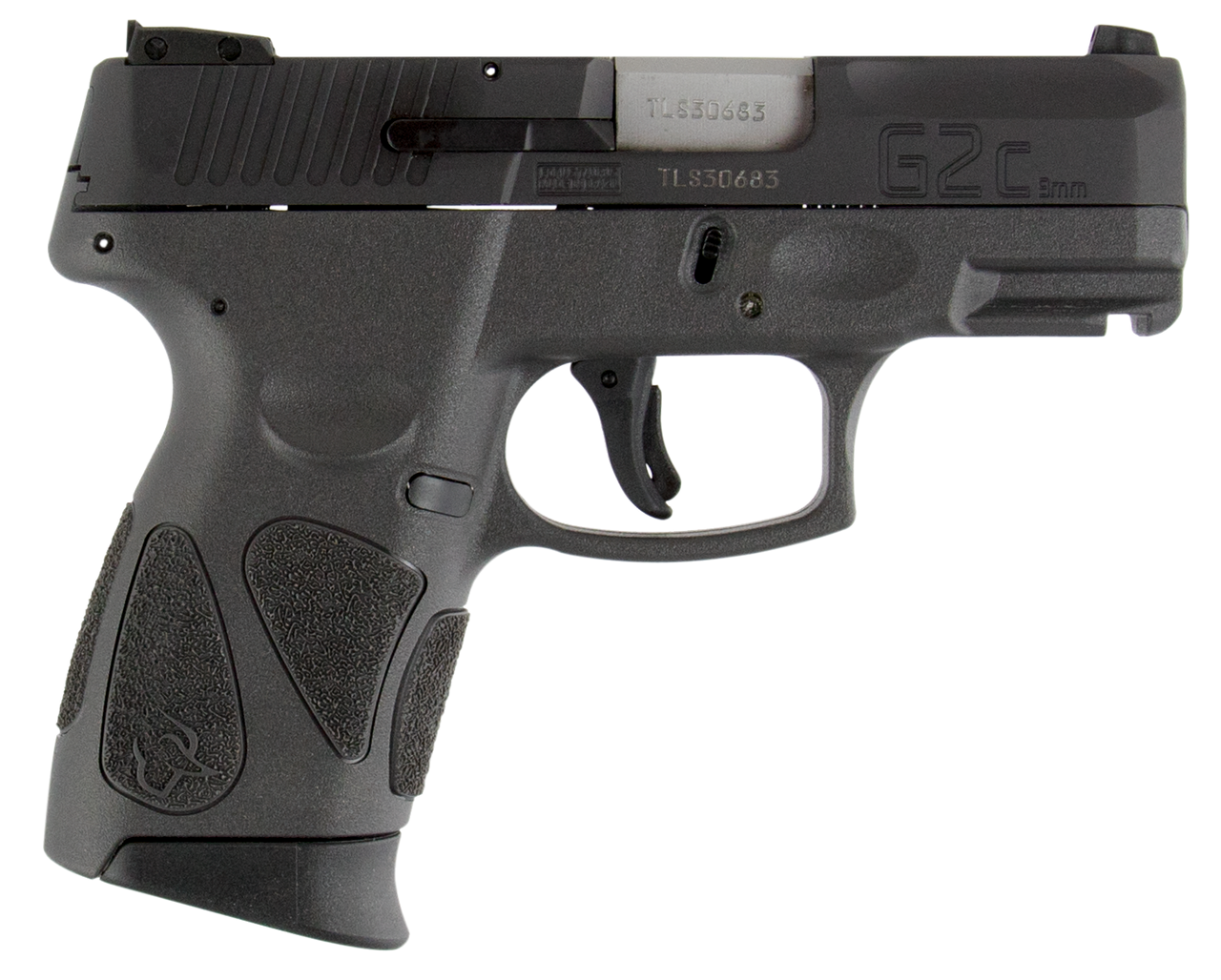 Taurus 111 G2C 9mm Single/Double Action 3.2″ Barrel, Capacity Gray Polymer Grip Black Slide, 12 rd