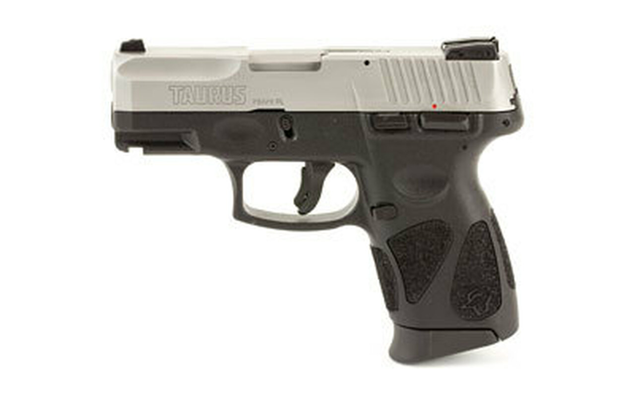 Taurus G2C 9mm 3.25″ Barrel Adjustable White Dot Rear Sight Matte Black/SS Finish 12rd Mag
