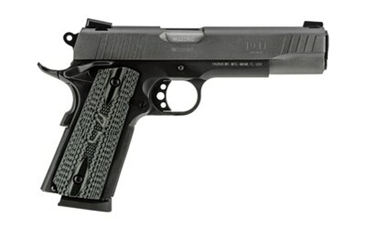 Taurus 1911, 45 ACP, 5″ Barrel, 8rd, Black Frame, Gray Slide