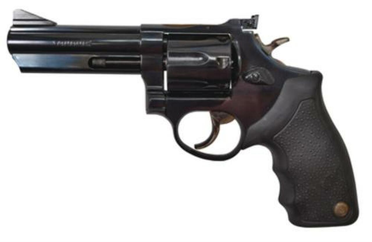 Taurus 66 Standard 357 Mag, 4″ Barrel, Adj Sight, Black Grip, Blued, 7rd