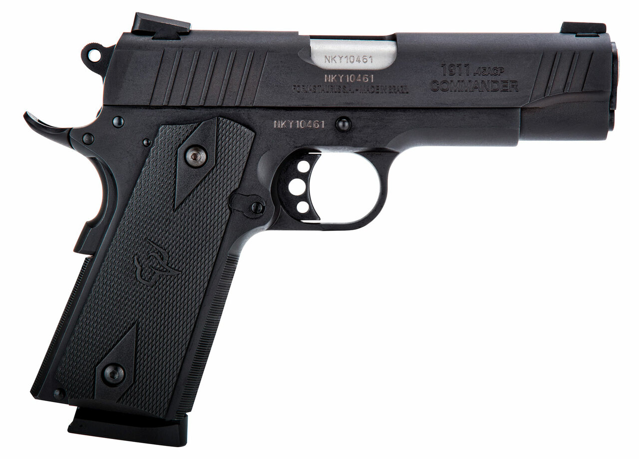 Taurus 1911 CB Commander 45 ACP, 4.2″ Barrel, Black Polymer Grips, 8rd Mag