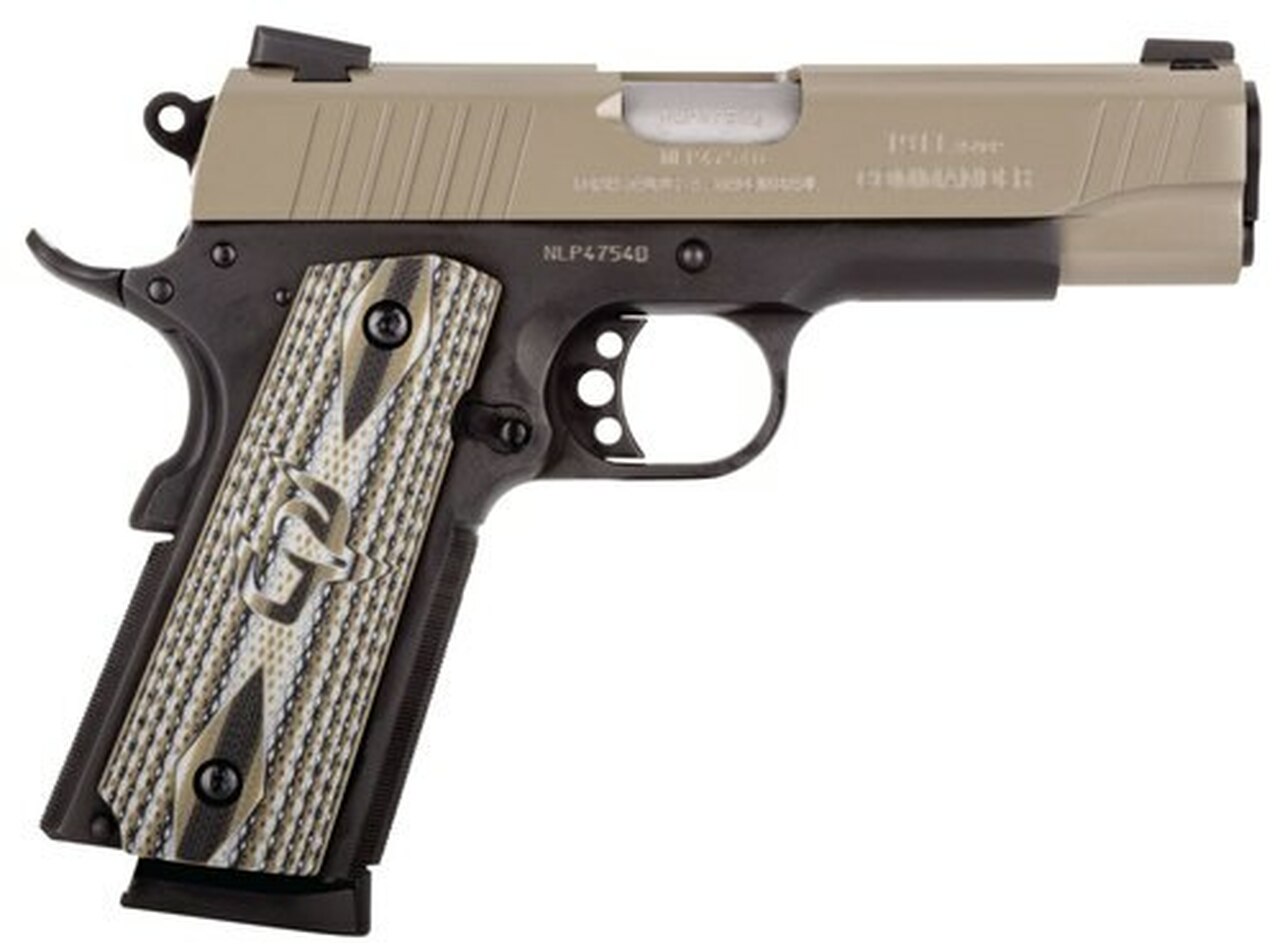 Taurus 1911 Commander 45 ACP, 4.2″ Barrel, Novak Sights, Black Frame, Sand Slide, 8rd