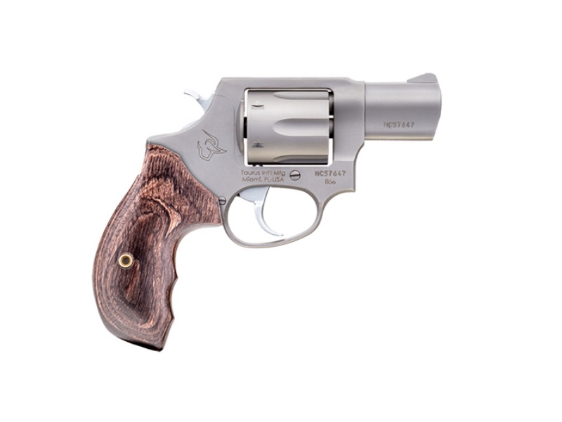 Taurus 856 2″ Stainless 6-Round Walnut Grips