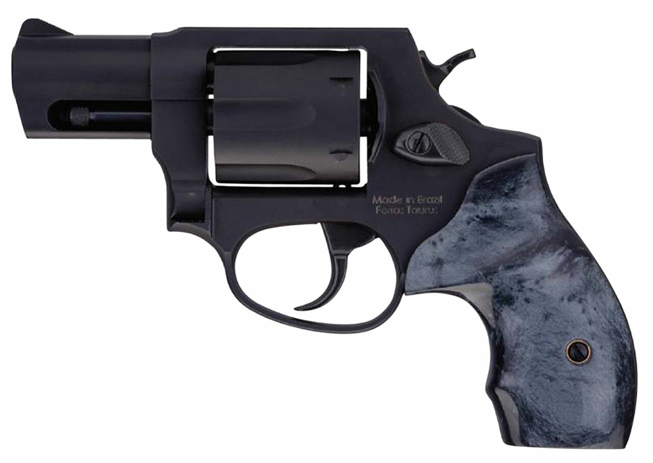 Taurus 856 .38 Special, 2″ Barrel, Fixed Sights, Black Pearl Grip, Matte Black, 6rd