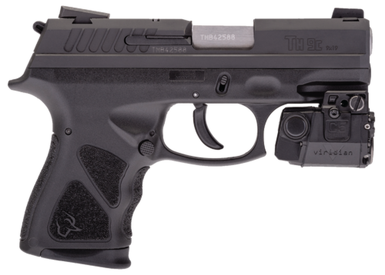Taurus TH9C 9mm, 3.54″ Barrel, Viridian Laser, Black