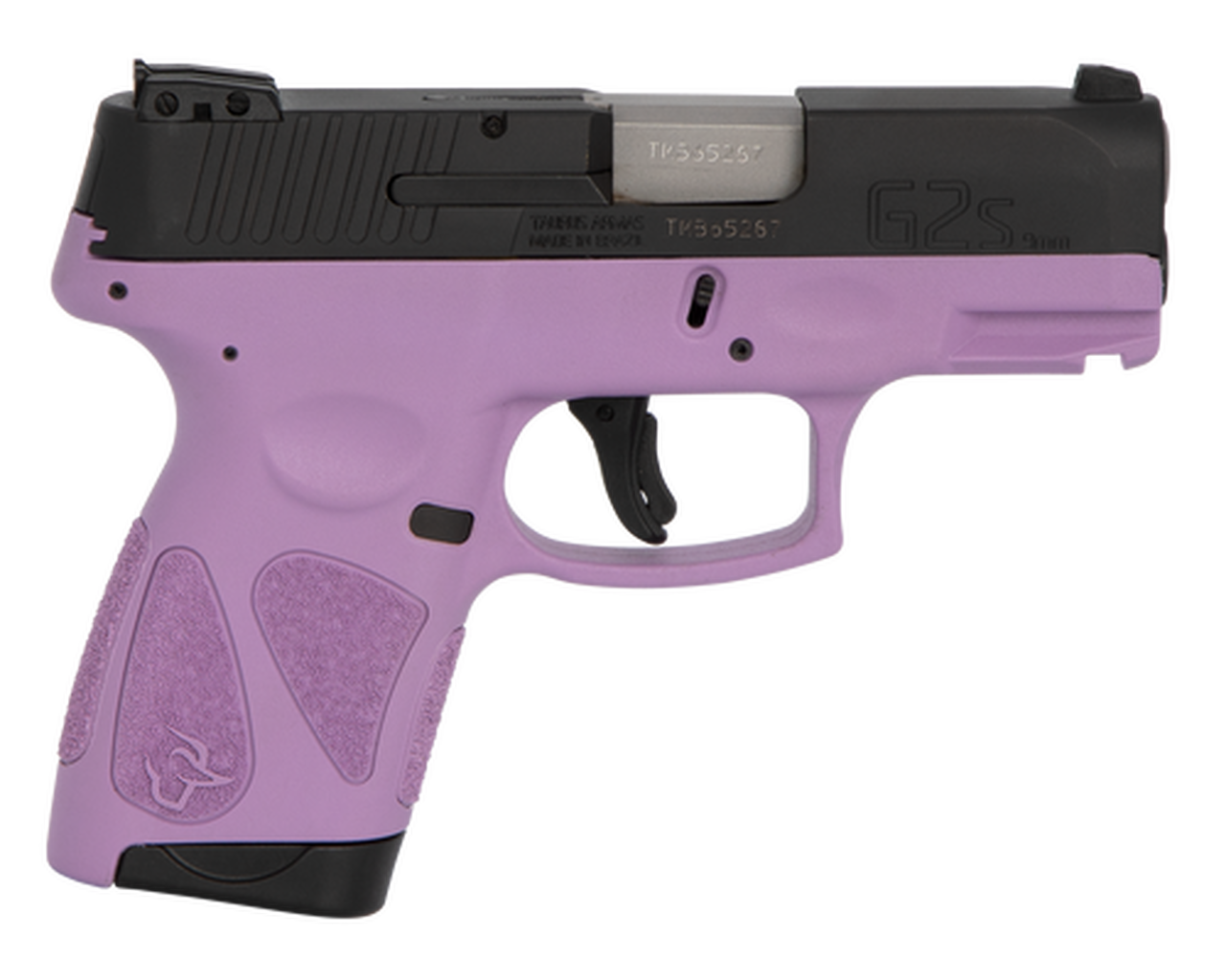 Taurus G2S, 9mm, 3.26″ Barrel, 7rd, Black Slide, Purple